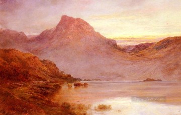 アローチャーの近くの夕焼けの風景 アルフレッド・デ・ブリアンスキー・シニア Oil Paintings